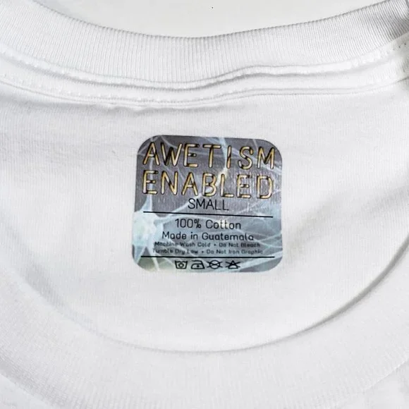 Awetism Enabled T-Shirt Women's Unisex Autism Support Awareness  AWE3001-100 - Picture 7 of 7